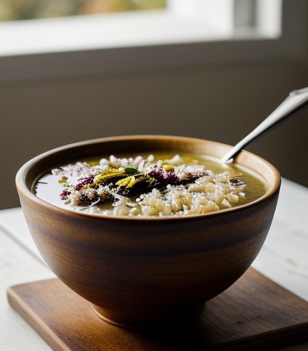 Rice & Radicchio Soup recipe image