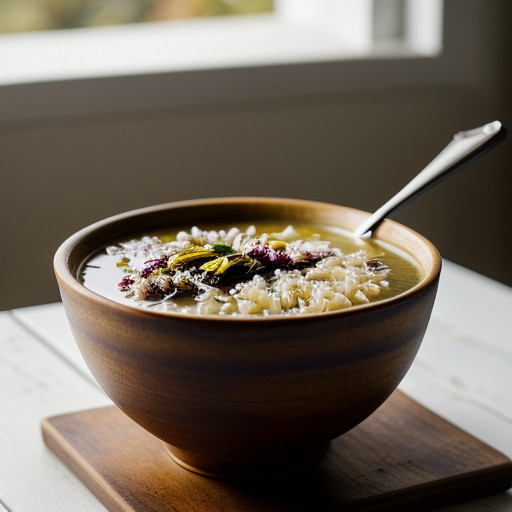 Rice & Radicchio Soup recipe image