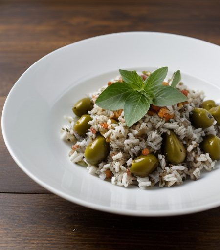 Rice Salad With Olives recipe image