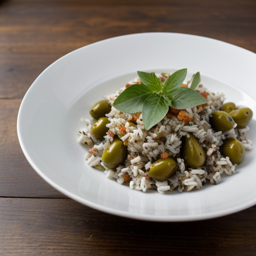 Rice Salad With Olives recipe image