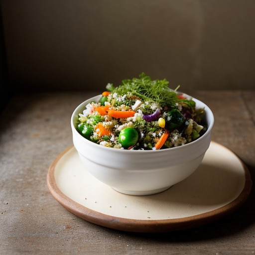 Rice-Vegetable Oriental Salad recipe image