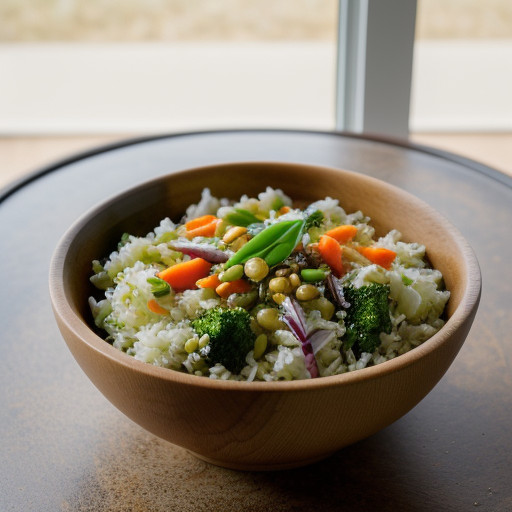 Rice-Vegetable Oriental Salad recipe image
