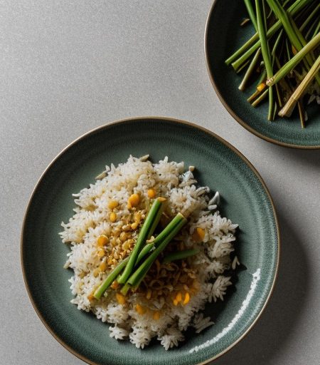 Rice With Lemongrass and Green Onion recipe image