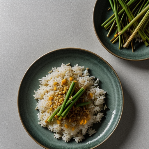 Rice With Lemongrass and Green Onion recipe image