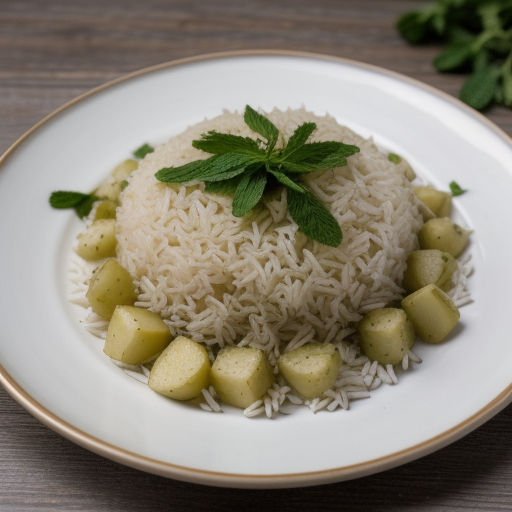 Rice With Potatoes~ Cilantro & Mint recipe image