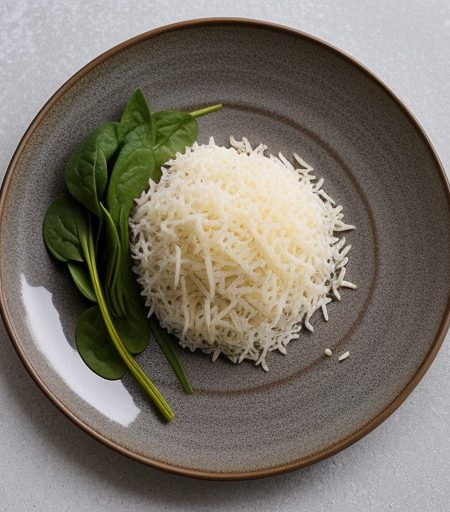 Rice With Spinach Herbs & Cheese recipe image