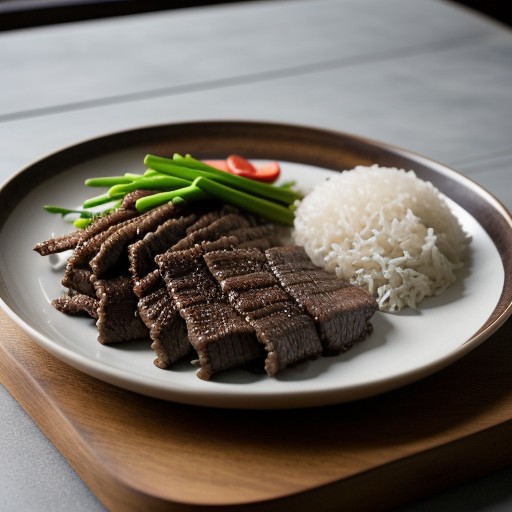 Rice and Beef Oriental recipe image