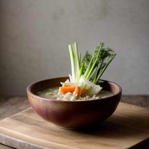 Rice and Endive Soup recipe image