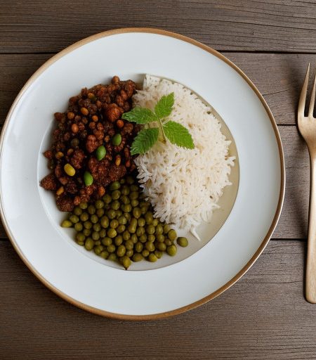 Rice and Peas With Tempeh recipe image
