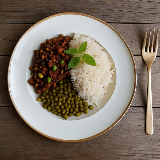 Rice and Peas With Tempeh recipe image