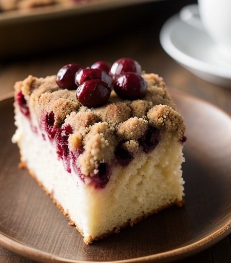 Rich Cranberry Coffee Cake recipe image