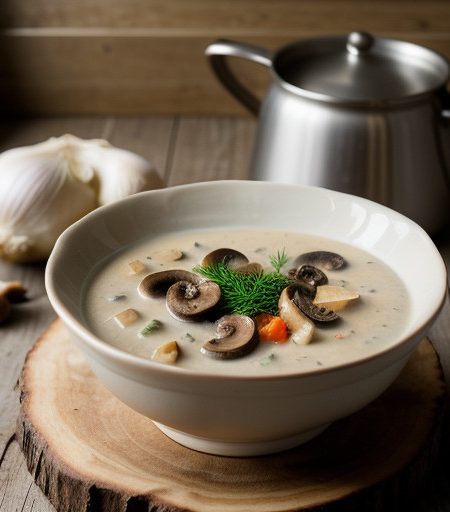 Rich & Creamy Mushroom-Potato Chowder recipe image