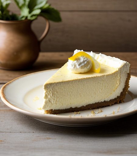 Ricotta-Sour Cream Cheesecake With Strawberry recipe image
