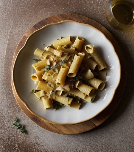 Rigatoni Au Gratin With Asiago recipe image