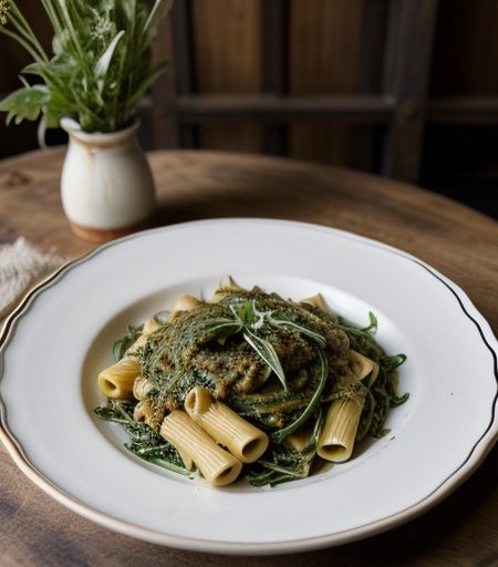 Rigatoni Cacio and Pepe and Rucola recipe image
