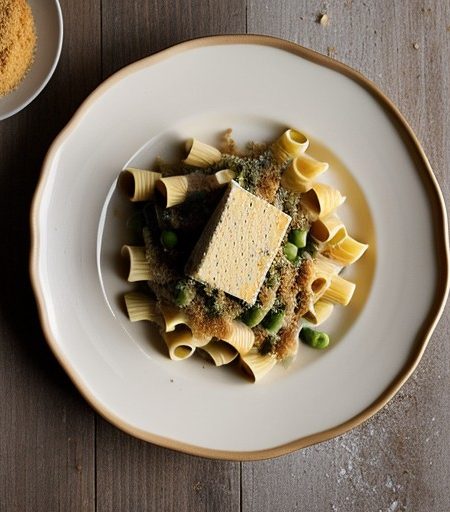 Rigatoni, Cheese & Pea Casserole recipe image