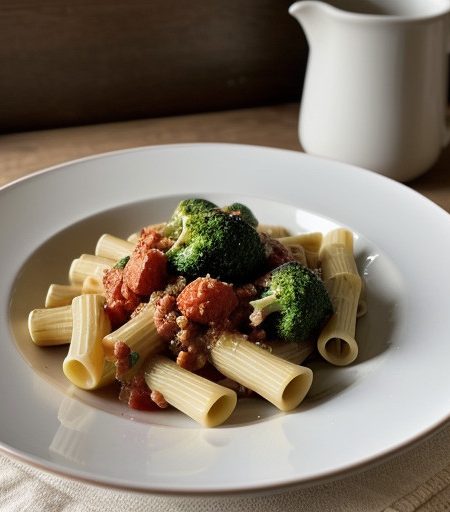 Rigatoni Con Pomodoro E Broccoli recipe image