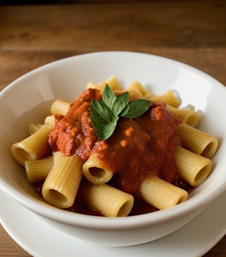 Rigatoni Con Sugo Di Carciofo (Rigatoni W/Artichoke Sauce recipe image