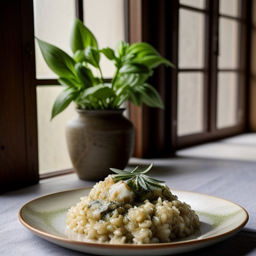 Risotto With Crabmeat & Basil recipe image