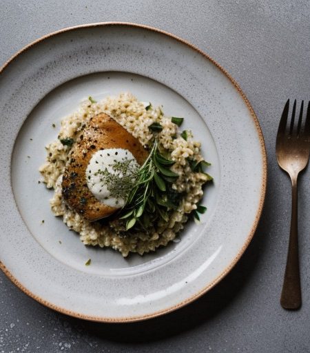 Risotto With Gorgonzola & Pistachios recipe image