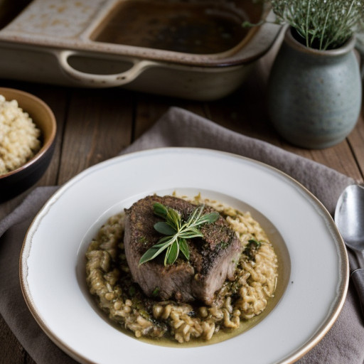 Risotto With Lamb Casserole recipe image