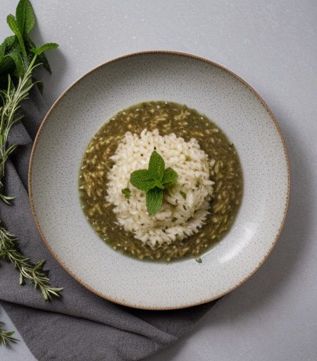 Risotto With Mint recipe image
