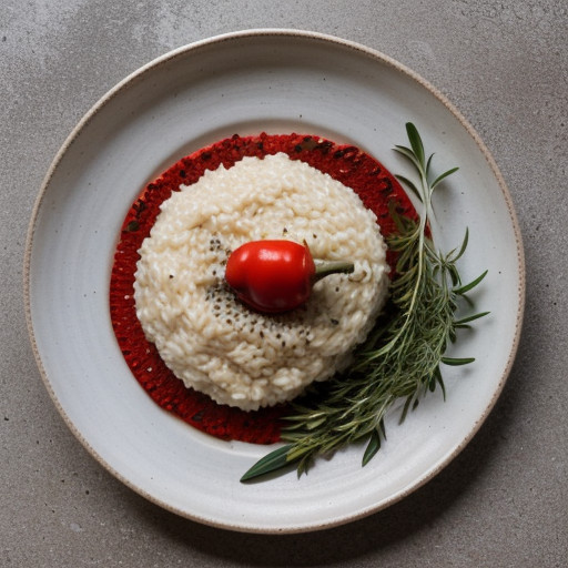 Risotto With Mozzarella & Hot Pepper Flakes recipe image