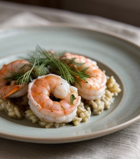 Risotto With Seafood & Dill recipe image