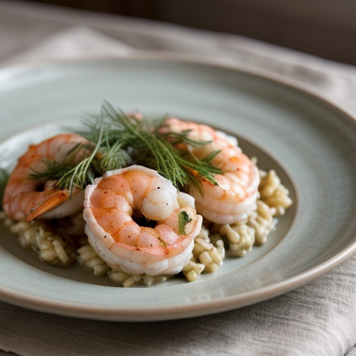 Risotto With Seafood & Dill recipe image