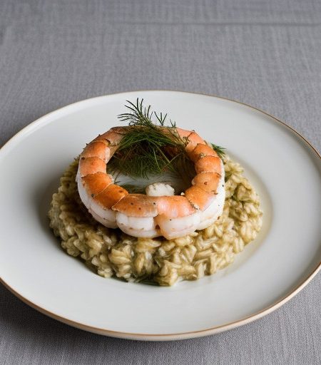 Risotto With Seafood and Dill recipe image