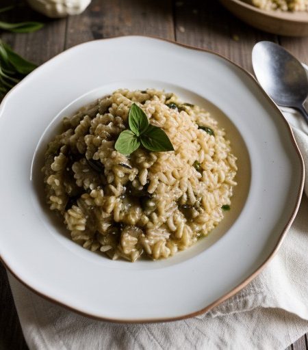 Risotto With Tomatoes and Roasted Garlic - Bon Appetit recipe image