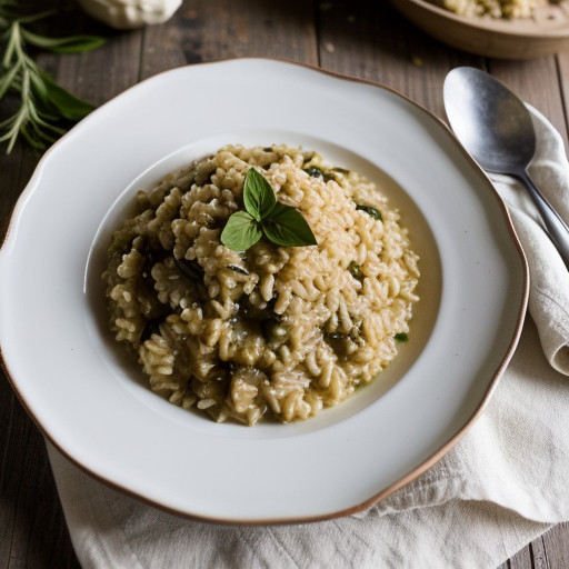 Risotto With Tomatoes and Roasted Garlic - Bon Appetit recipe image