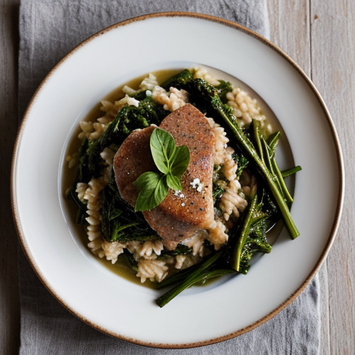 Risotto of Sweet Sausage & Broccoli Raab recipe image