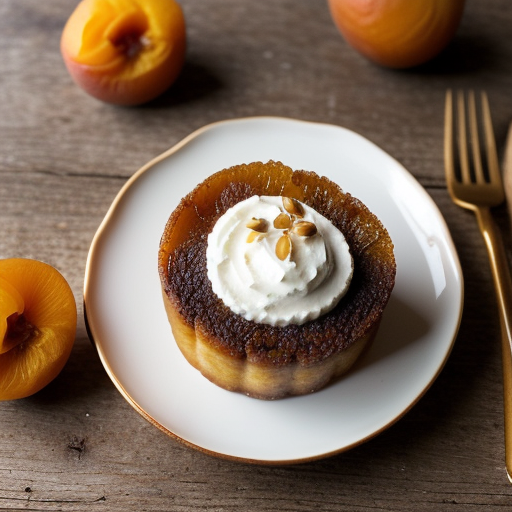 Roast Apricots With Mascarpone & Pine Kernels recipe image