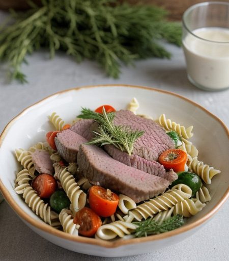Roast Beef & Pasta Salad recipe image