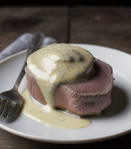 Roast Beef WLTH Mushroom Sauce recipe image