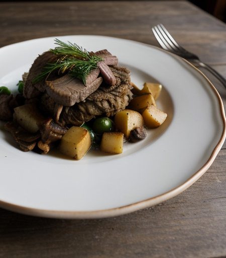 Roast Beef and Wild Mushroom Hash recipe image