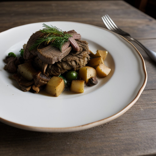 Roast Beef and Wild Mushroom Hash recipe image