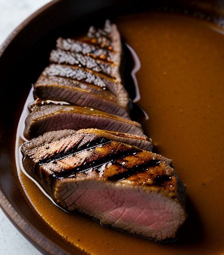 Roast Beef in Bourbon Sauce recipe image