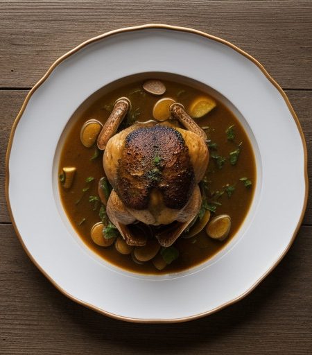 Roast Chicken Stew / (*Braunes Gefluegelragou recipe image