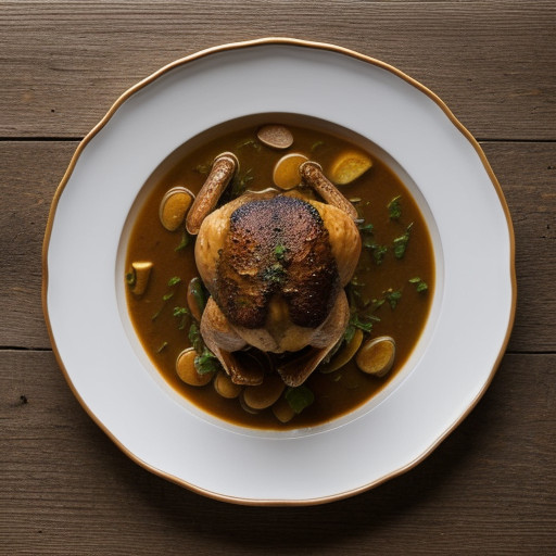 Roast Chicken Stew / (*Braunes Gefluegelragou recipe image