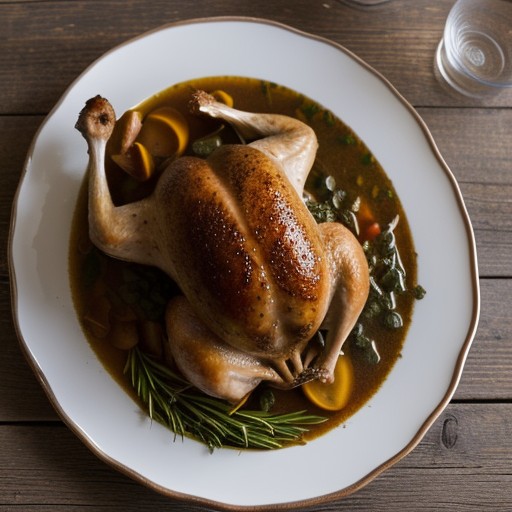 Roast Chicken Stew / (*Braunes Gefluegelragout* recipe image