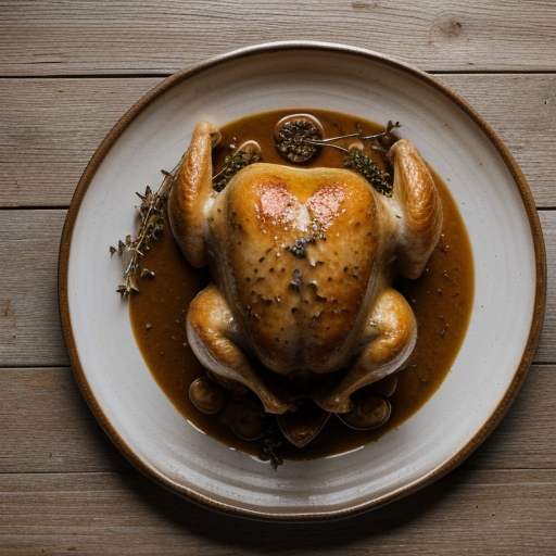 Roast Chicken With Garlic Gravy *Jb recipe image