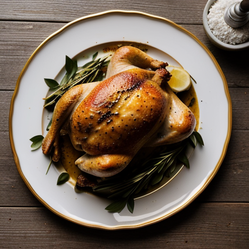 Roast Chicken With Lemon Zest & Green Olive recipe image