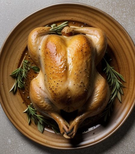 Roast Chicken With Lemon Zest and Green Olive recipe image
