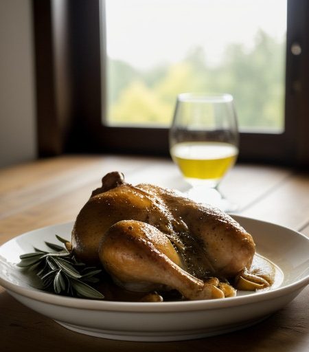 Roast Chicken With Marsala Sauce recipe image