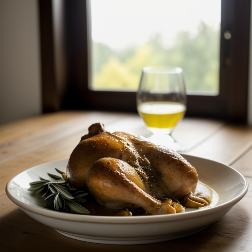 Roast Chicken With Marsala Sauce recipe image