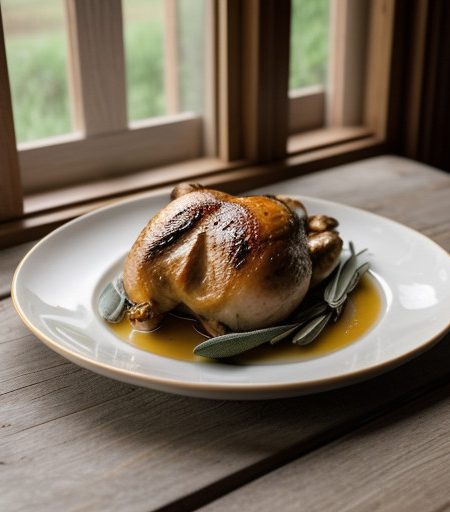 Roast Chicken With Sage recipe image