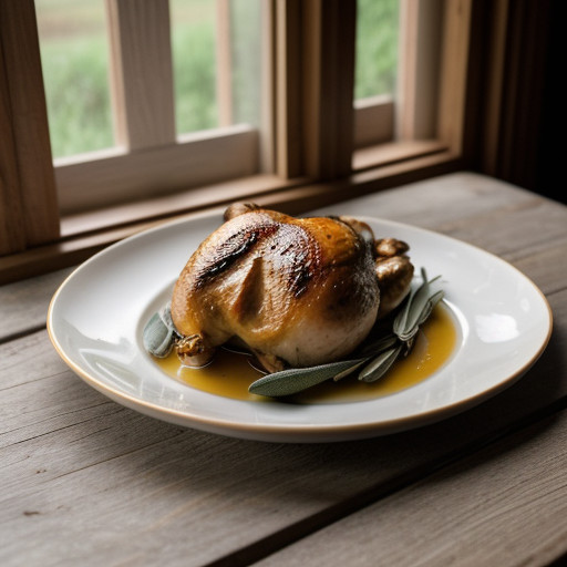 Roast Chicken With Sage recipe image