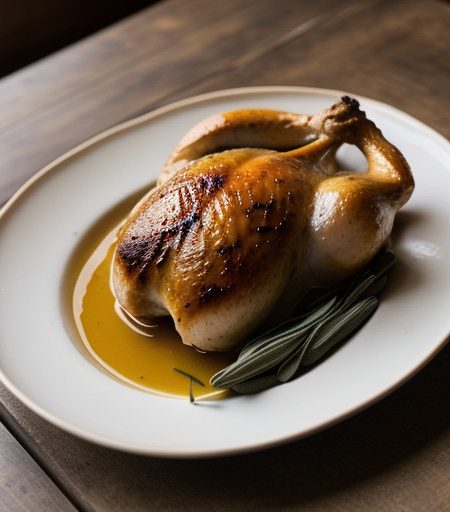 Roast Chicken With Sage recipe image